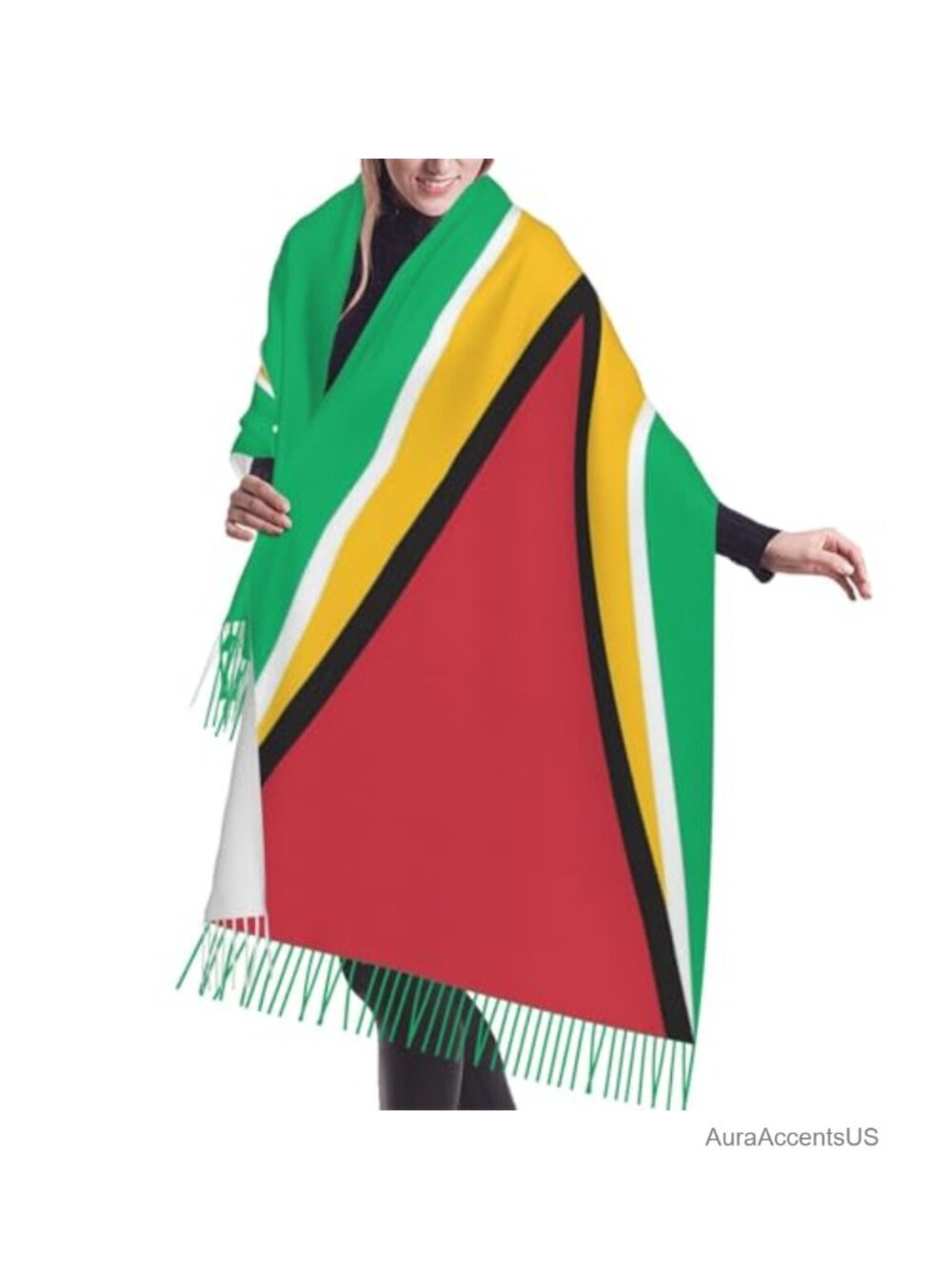 Oversized Cashmere Feel Shawl Wrap Soft Warm Scarf Tassel